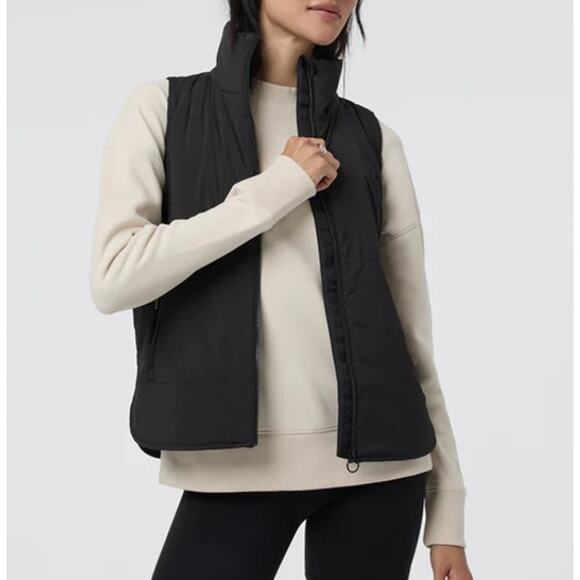 Vuori Canyon Full Zip Outdoor Hiking Insulated Vest Jacket Black XL - Picture 1 of 8